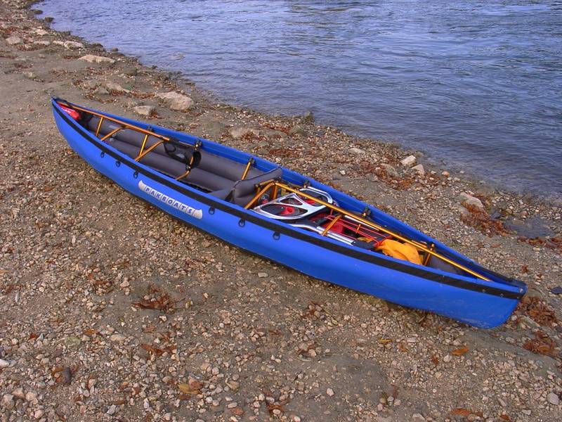 Faltboot ohne Spritzdecke