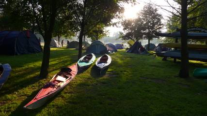 Morgenstimmung auf dem Campingplatz